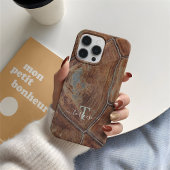 Schelpschildpatroon Dierenprint Hoesje / Monogram