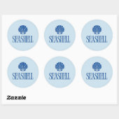 Schelpsticker Ronde Sticker (Vel)