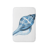 Schelpstrand aan de kust van de oceaan blauwe badm badmat (Voorkant Verticaal)