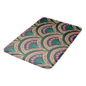 schelpvormig groen patroon badmat (Gekanteld)