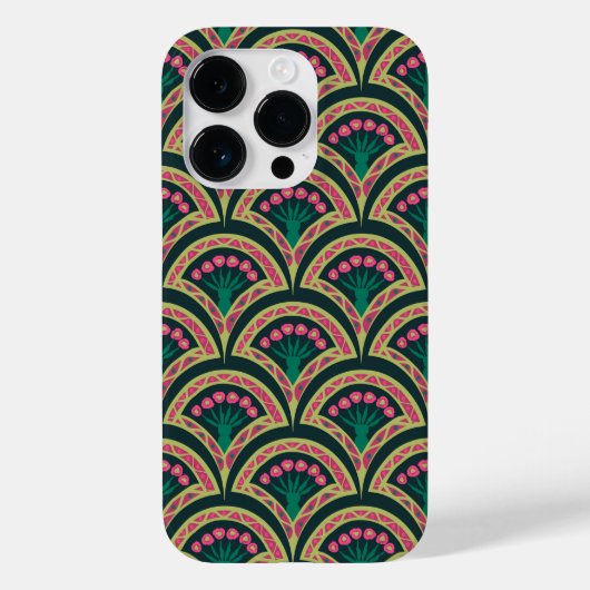 schelpvormig groen patroon Case-Mate iPhone case (Achterkant)
