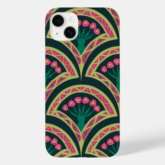 schelpvormig groen patroon Case-Mate iPhone case (Achterkant)