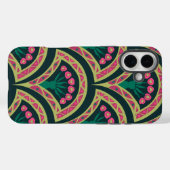 schelpvormig groen patroon Case-Mate iPhone case (Achterkant (horizontaal))