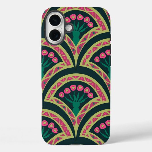 schelpvormig groen patroon Case-Mate iPhone case (Achterkant)