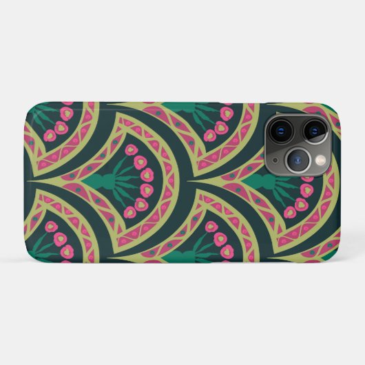 schelpvormig groen patroon Case-Mate iPhone case (Achterkant (horizontaal))
