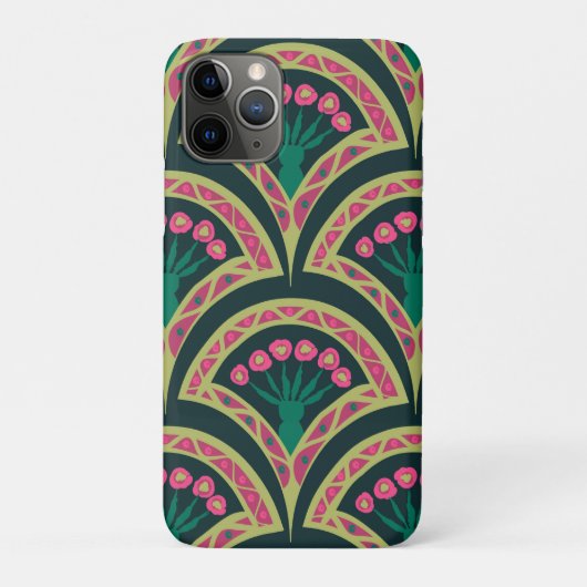 schelpvormig groen patroon Case-Mate iPhone case (Achterkant)