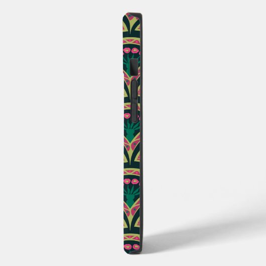 schelpvormig groen patroon Case-Mate iPhone case (Achterkant / Links)