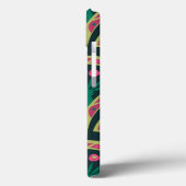 schelpvormig groen patroon Case-Mate iPhone case (Achterkant / Links)