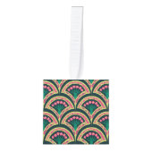schelpvormig groen patroon decoratie (Voorkant)