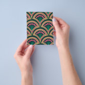 schelpvormig groen patroon flyer (Hand)