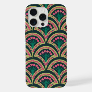 schelpvormig groen patroon iPhone 15 pro max case