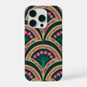 schelpvormig groen patroon iPhone 15 pro case
