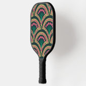 schelpvormig groen patroon pickleball paddle (Links)