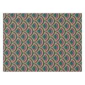 schelpvormig groen patroon tafelkleed (Voorkant (Horizontaal))
