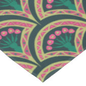 schelpvormig groen patroon tafelkleed (Gekanteld)