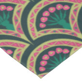 schelpvormig groen patroon tafelkleed (Gekanteld)