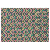 schelpvormig groen patroon tafelkleed (Voorkant (Horizontaal))