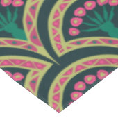 schelpvormig groen patroon tafelkleed (Gekanteld)