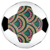 schelpvormig groen patroon voetbal (Gedraaid)