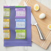 Scheluwbouten van stof 2018 kalendertheedoek theedoek (Quarter Fold)