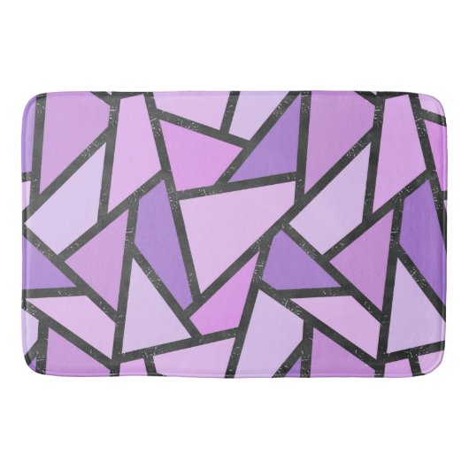 Scheluwen van lila gekleurd glas badmat (Voorkant)
