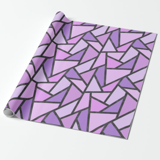 Scheluwen van lila gekleurd glas cadeaupapier (Uitgerold)