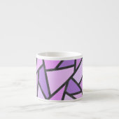 Scheluwen van lila gekleurd glas espresso kop (Voorkant)