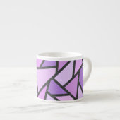 Scheluwen van lila gekleurd glas espresso kop (Voorkant rechts)