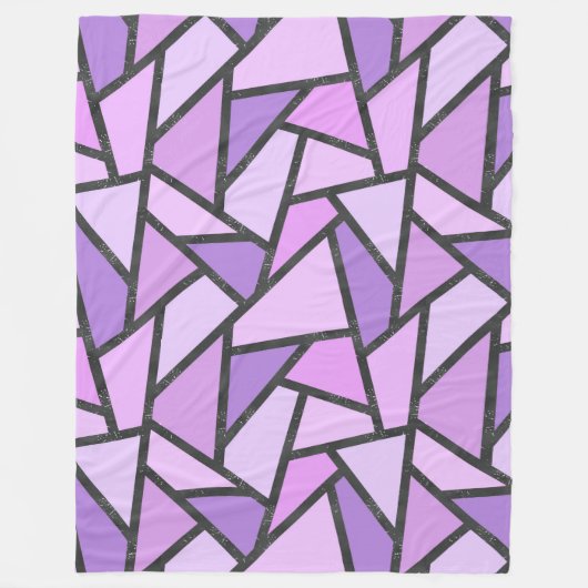 Scheluwen van lila gekleurd glas fleece deken (Voorkant)