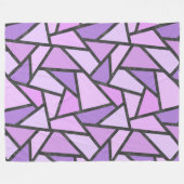 Scheluwen van lila gekleurd glas fleece deken (Voorkant (Horizontaal))