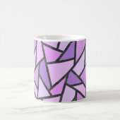 Scheluwen van lila gekleurd glas koffiemok (Center)