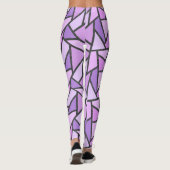 Scheluwen van lila gekleurd glas leggings (Achterkant)