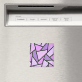 Scheluwen van lila gekleurd glas magneet (Insitu (Vaatwasser))