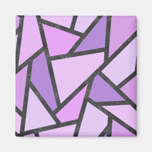 Scheluwen van lila gekleurd glas magneet (Voorkant)