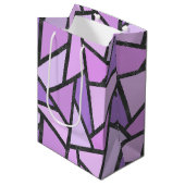 Scheluwen van lila gekleurd glas medium cadeauzakje (Voorkant Gekanteld)