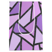 Scheluwen van lila gekleurd glas medium cadeauzakje (Achterkant)