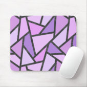 Scheluwen van lila gekleurd glas muismat (Met muis)