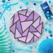 Scheluwen van lila gekleurd glas papieren bordje (Feest)