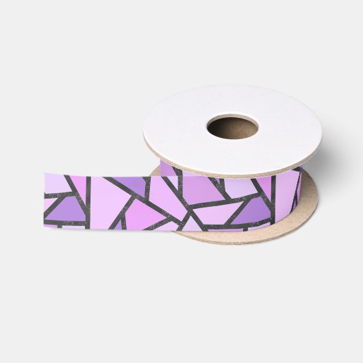 Scheluwen van lila gekleurd glas satijnen lint (Spoel)
