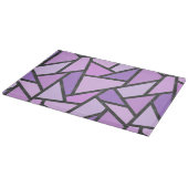 Scheluwen van lila gekleurd glas snijplank (Hoek)