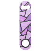 Scheluwen van lila gekleurd glas speed flessenopener (Voorkant)