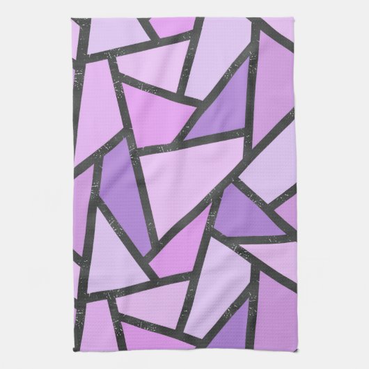 Scheluwen van lila gekleurd glas theedoek (Verticaal)