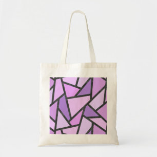 Scheluwen van lila gekleurd glas tote bag