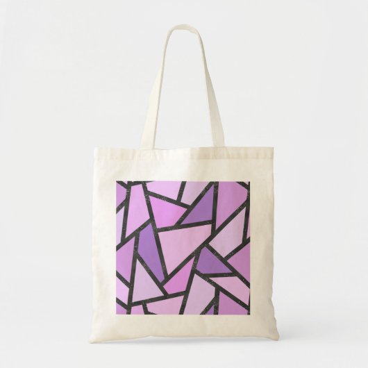 Scheluwen van lila gekleurd glas tote bag (Voorkant)