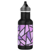 Scheluwen van lila gekleurd glas waterfles (Rechts)