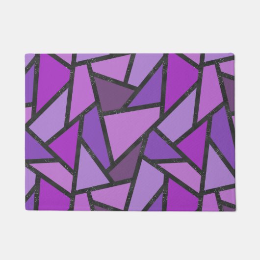 Scheluwen van paars gekleurd glas deurmat (Voorkant)