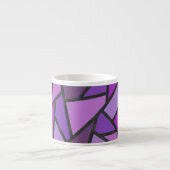 Scheluwen van paars gekleurd glas espresso kop (Voorkant)
