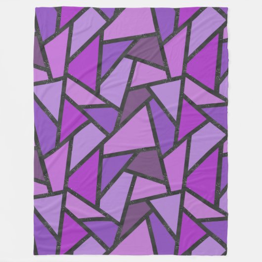 Scheluwen van paars gekleurd glas fleece deken (Voorkant)