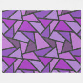 Scheluwen van paars gekleurd glas fleece deken (Voorkant (Horizontaal))