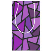 Scheluwen van paars gekleurd glas klein cadeauzakje (Voorkant)